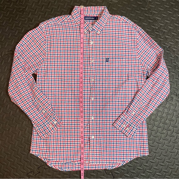 Tackle & Tides Men’s Long Sleeve Button Down Pink & Blue Plaid Check XL‎ - Picture 7 of 7